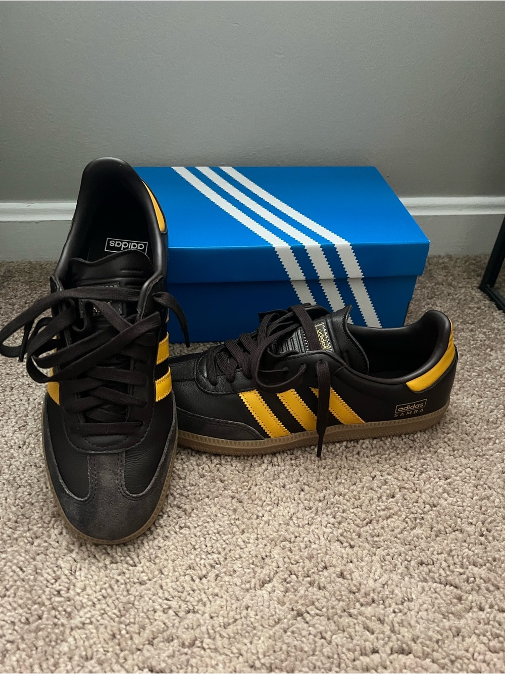 adidas Samba OG ‘Dark Brown Yellow’
